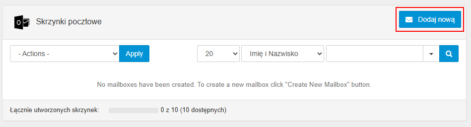 Lista skrzynek